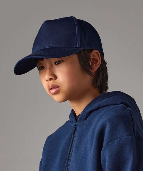 Junior organic cotton 5-panel cap
