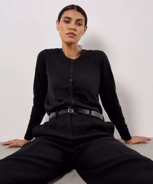 Women's Arundel crew neck cardigan long sleeve (classic fit)