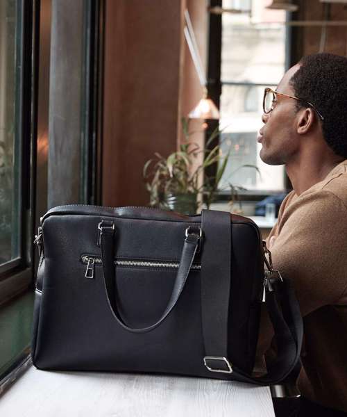 Tailored luxe PU briefcase